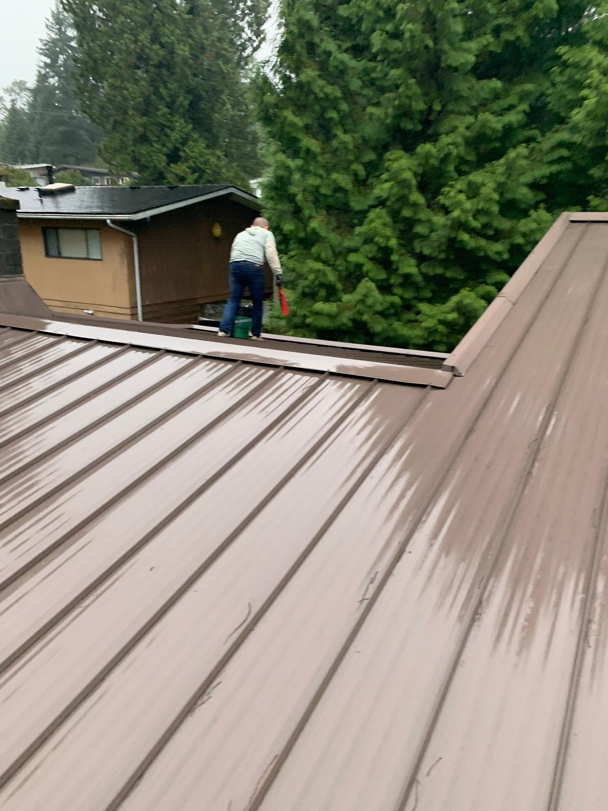 Metal roof cleaning in Vancouver