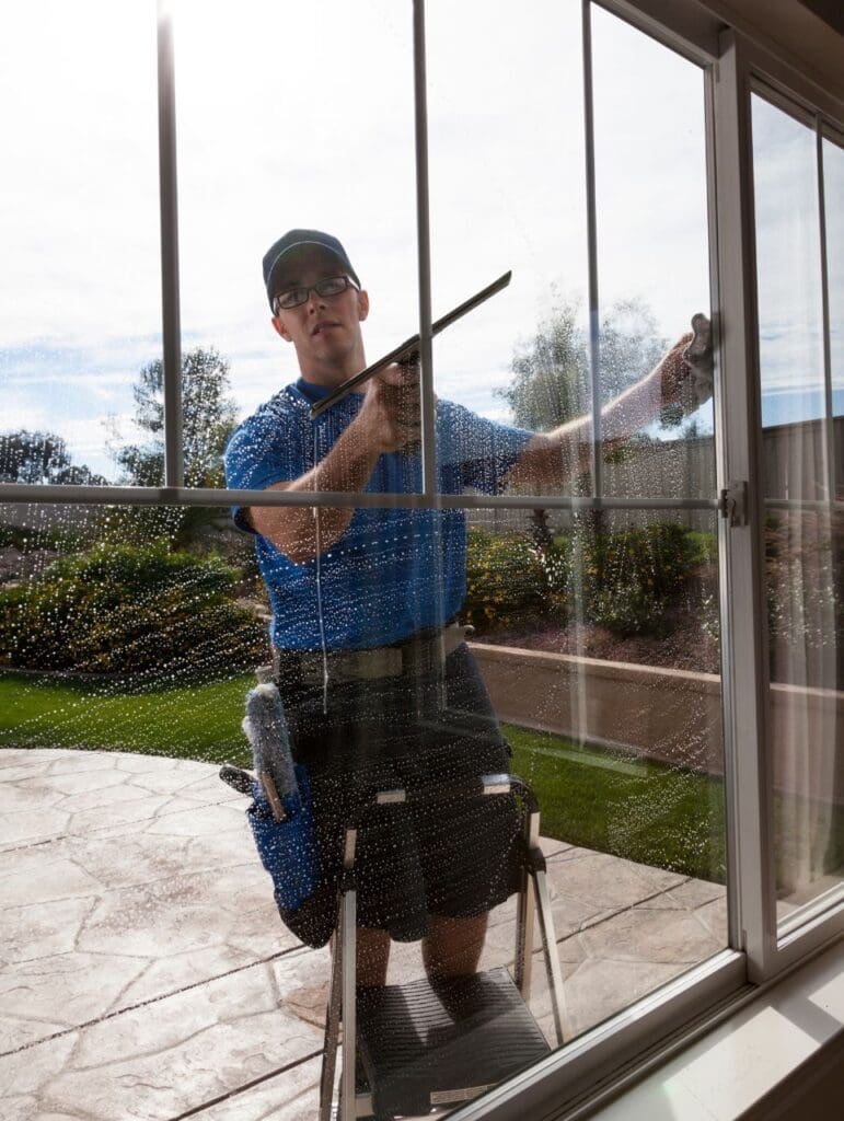 Commercial window cleaning service in South Surrey