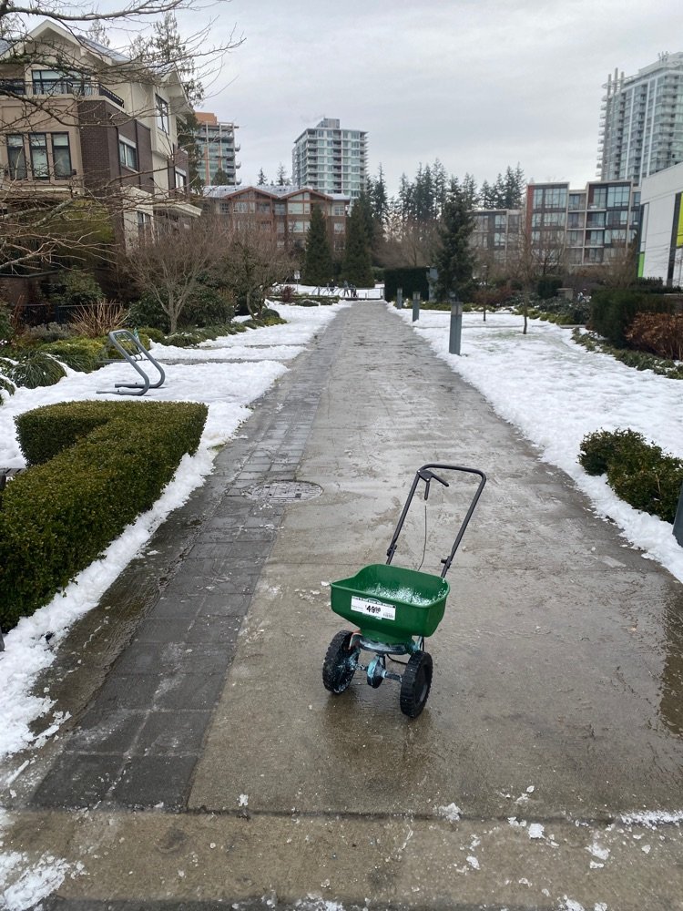 Commercial snow clearing service in Surrey