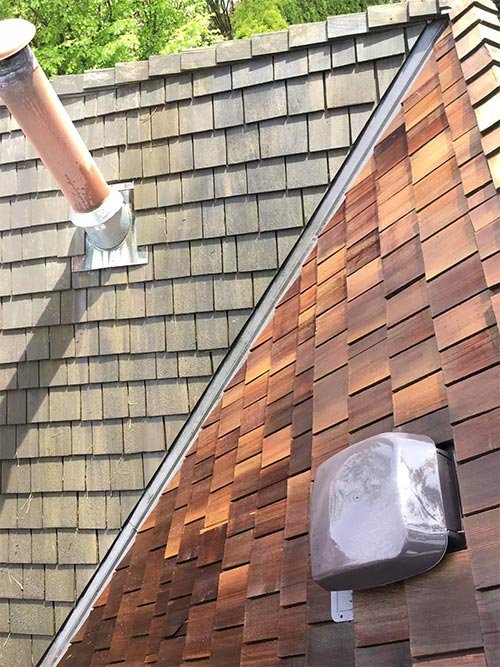 Cedar roof cleaning in Vancouver