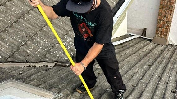 Soft wash roof cleaning in South Surrey by Quick Sidekick