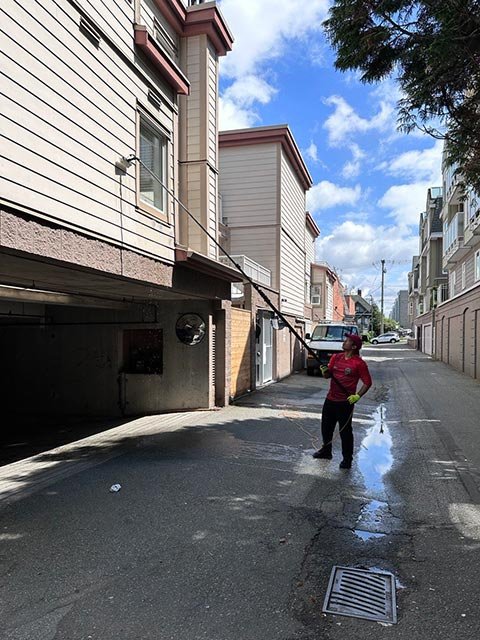 pressure washing
