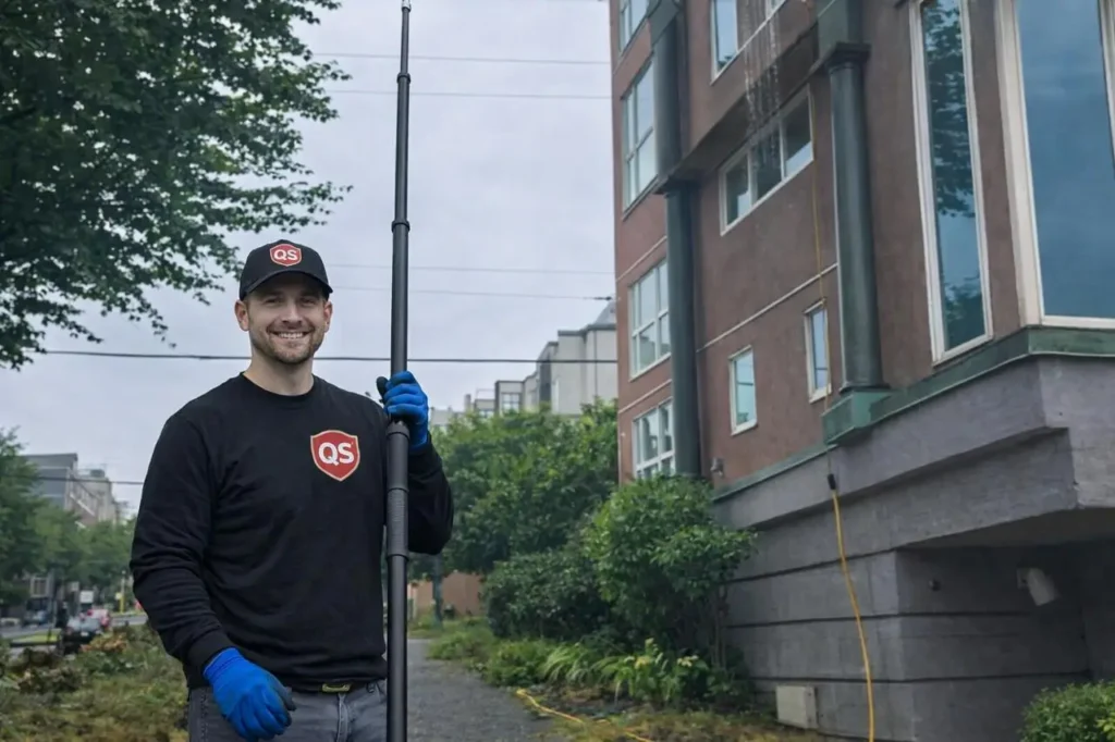 Commercial window cleaning service in vancouver bc by quicksidekick