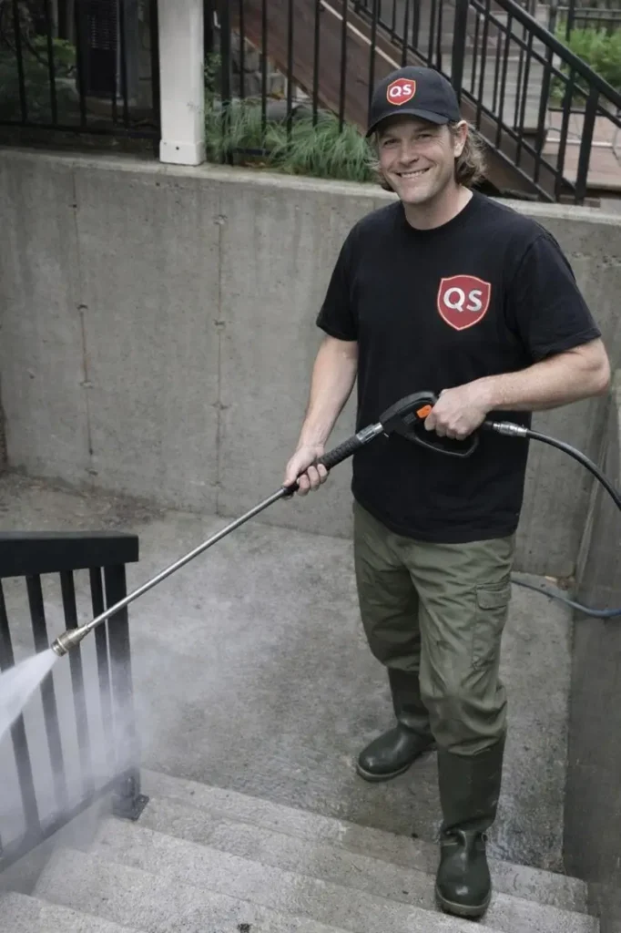 riveway pressure washing in vancouver using surface cleaner