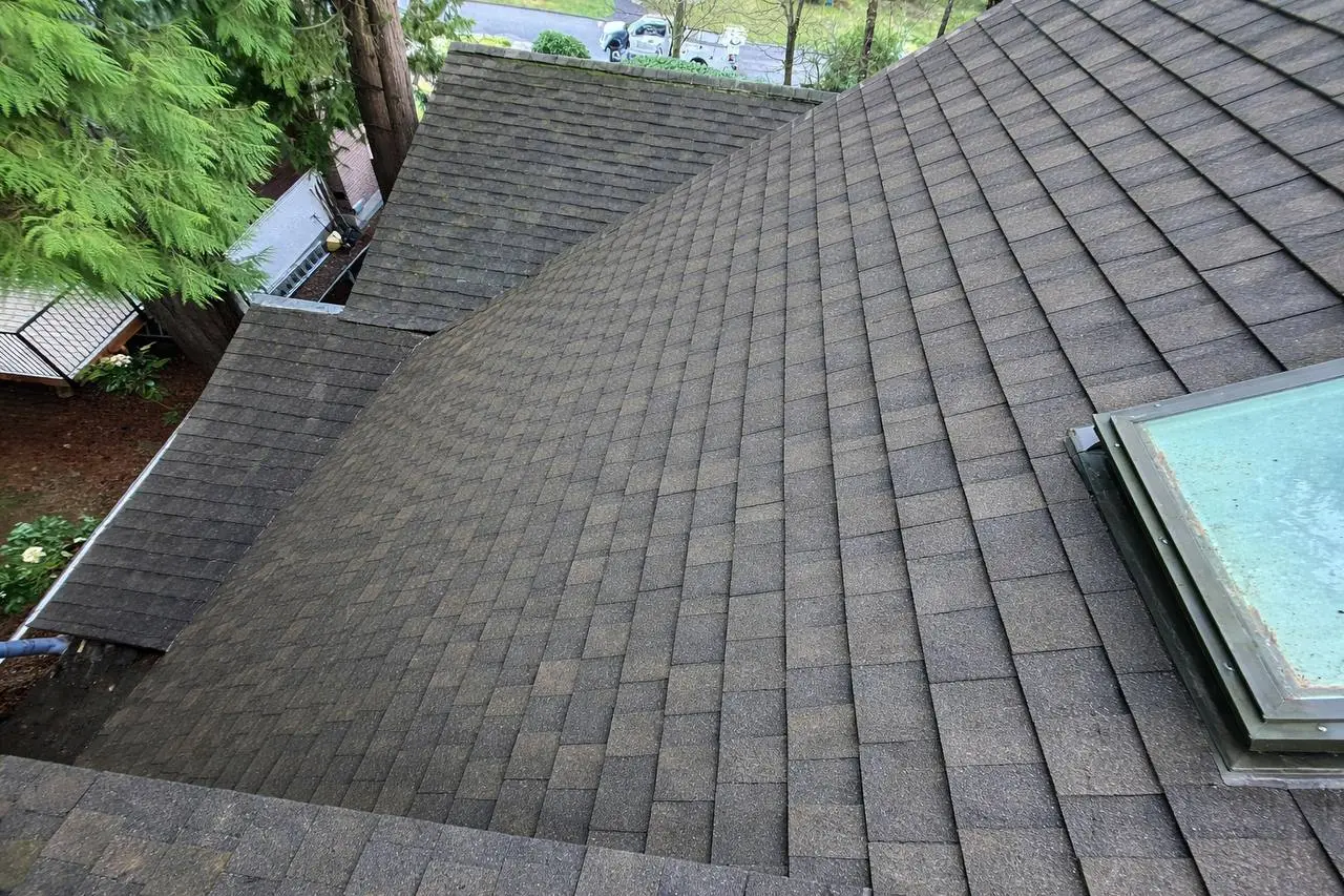 After roof cleaning service in Vancouver