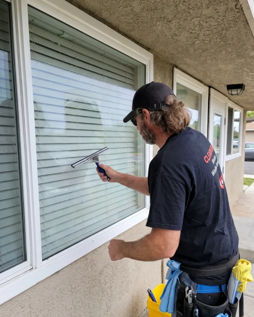 Squeegee Window Cleaning