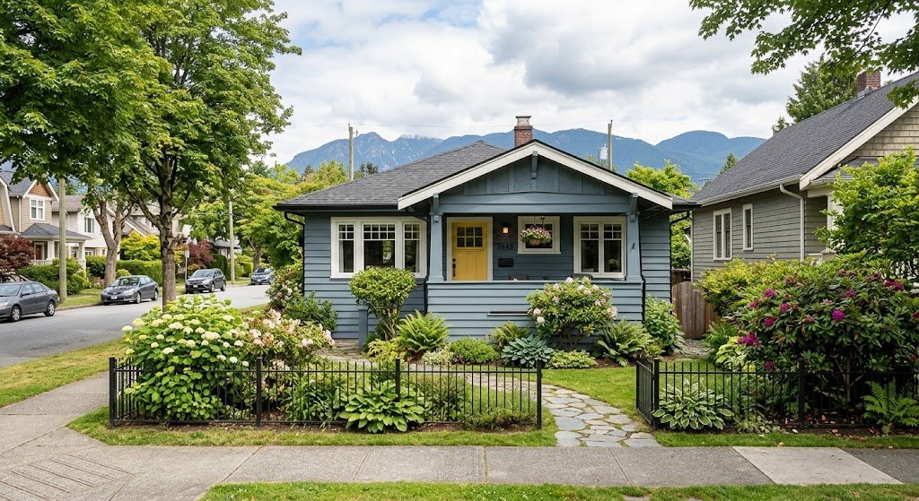 One level home in Vancouver for exterior gutter cleaning