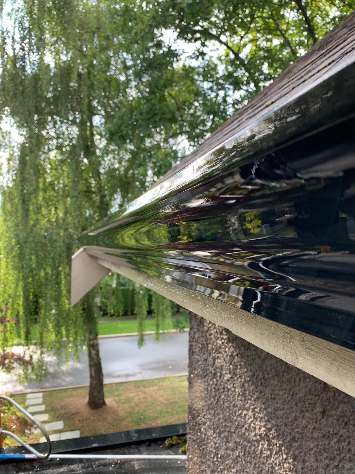 Exterior commercial gutter cleaning in Vancouver