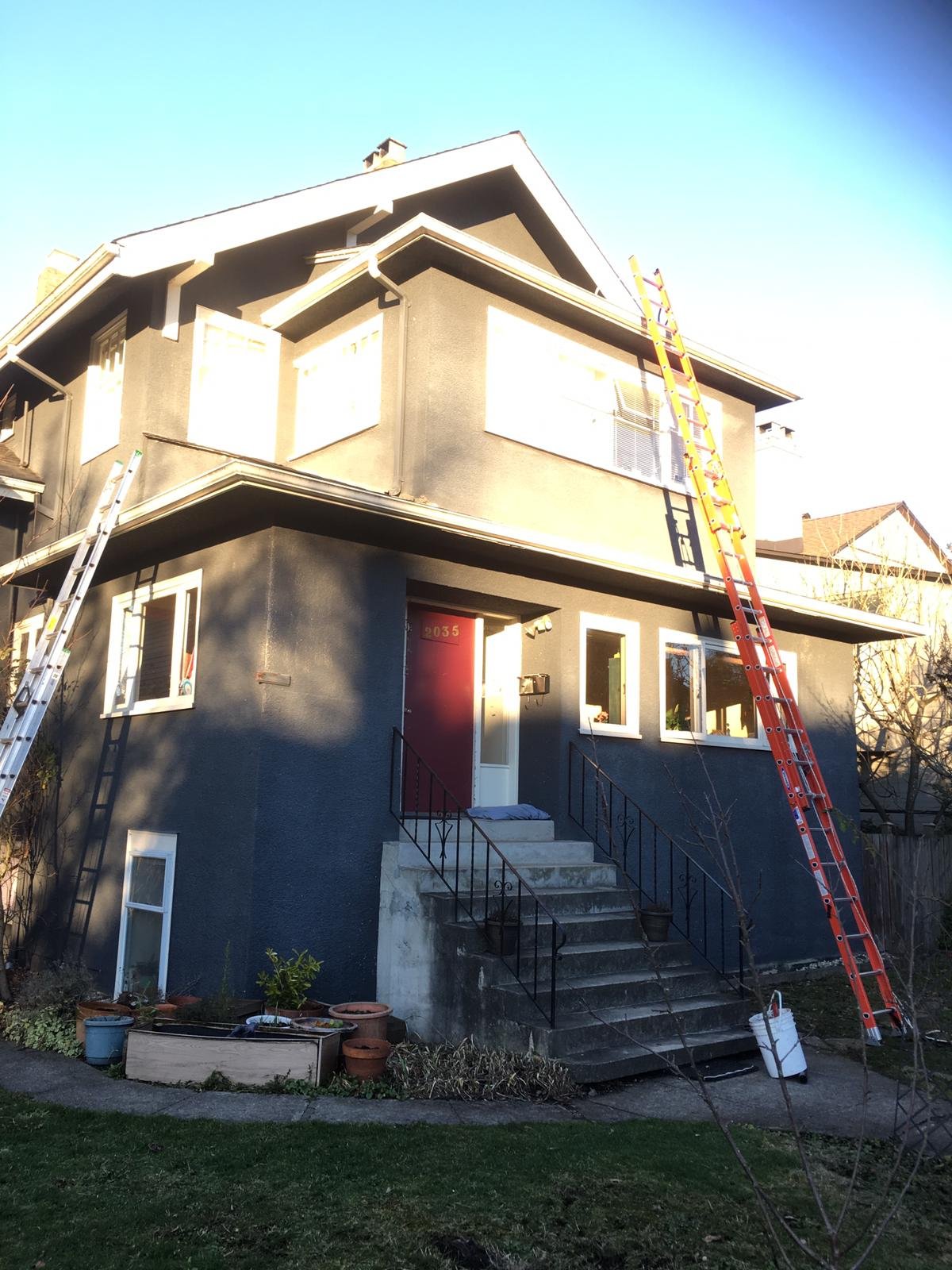 Vancouver home with multiple roof sections