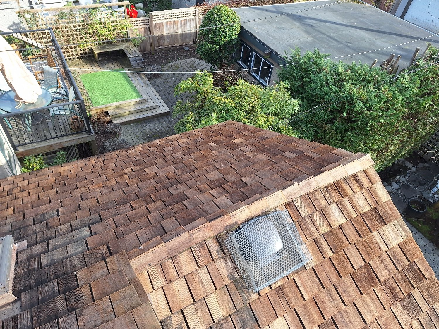 Cedar roof on a Vancouver home