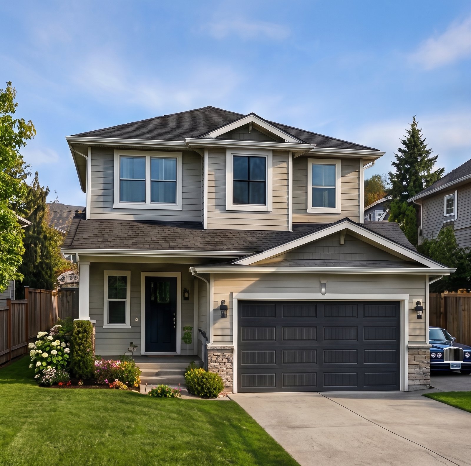 Two-level Vancouver house with easy gutter cleaning access