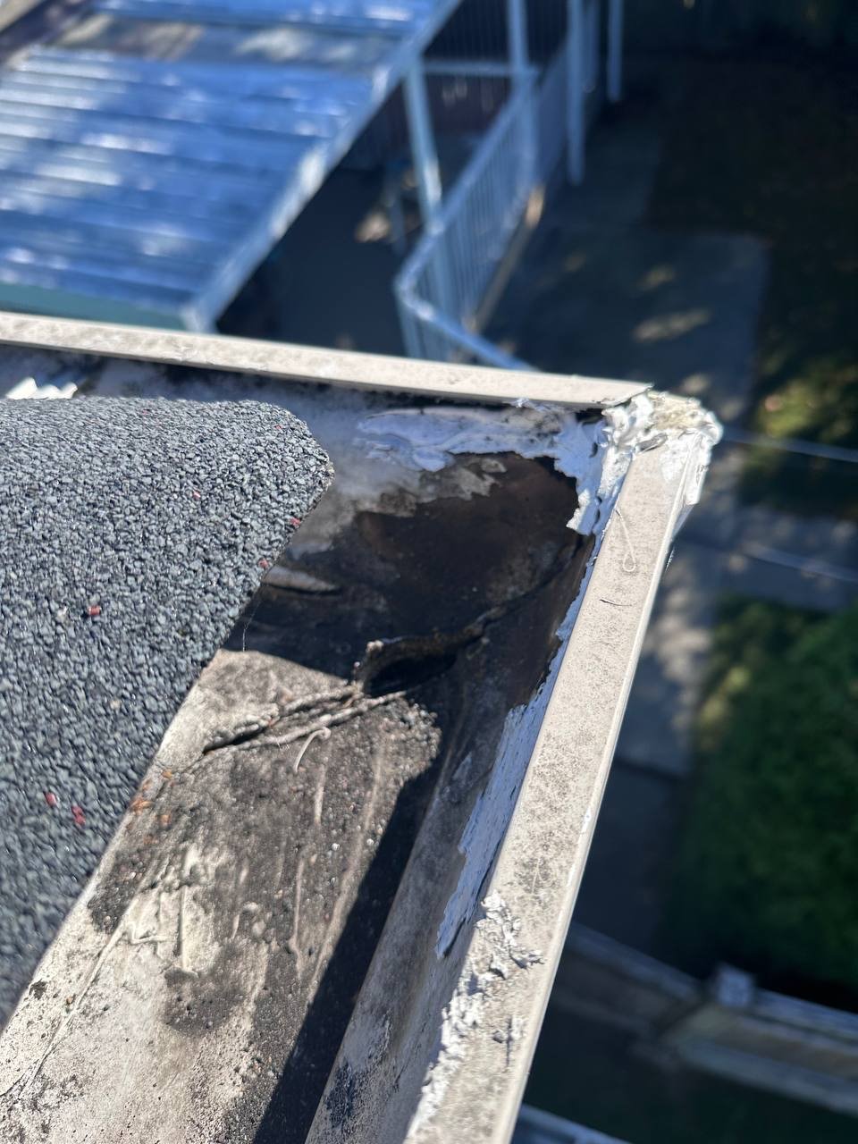 Gutter before repair in Vancouver