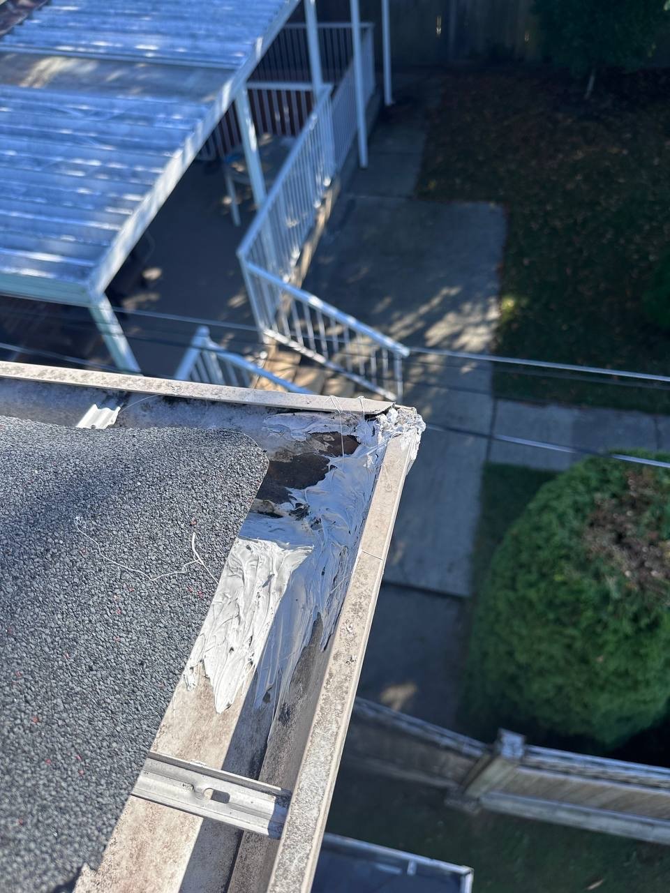 Gutter after repair in Vancouver