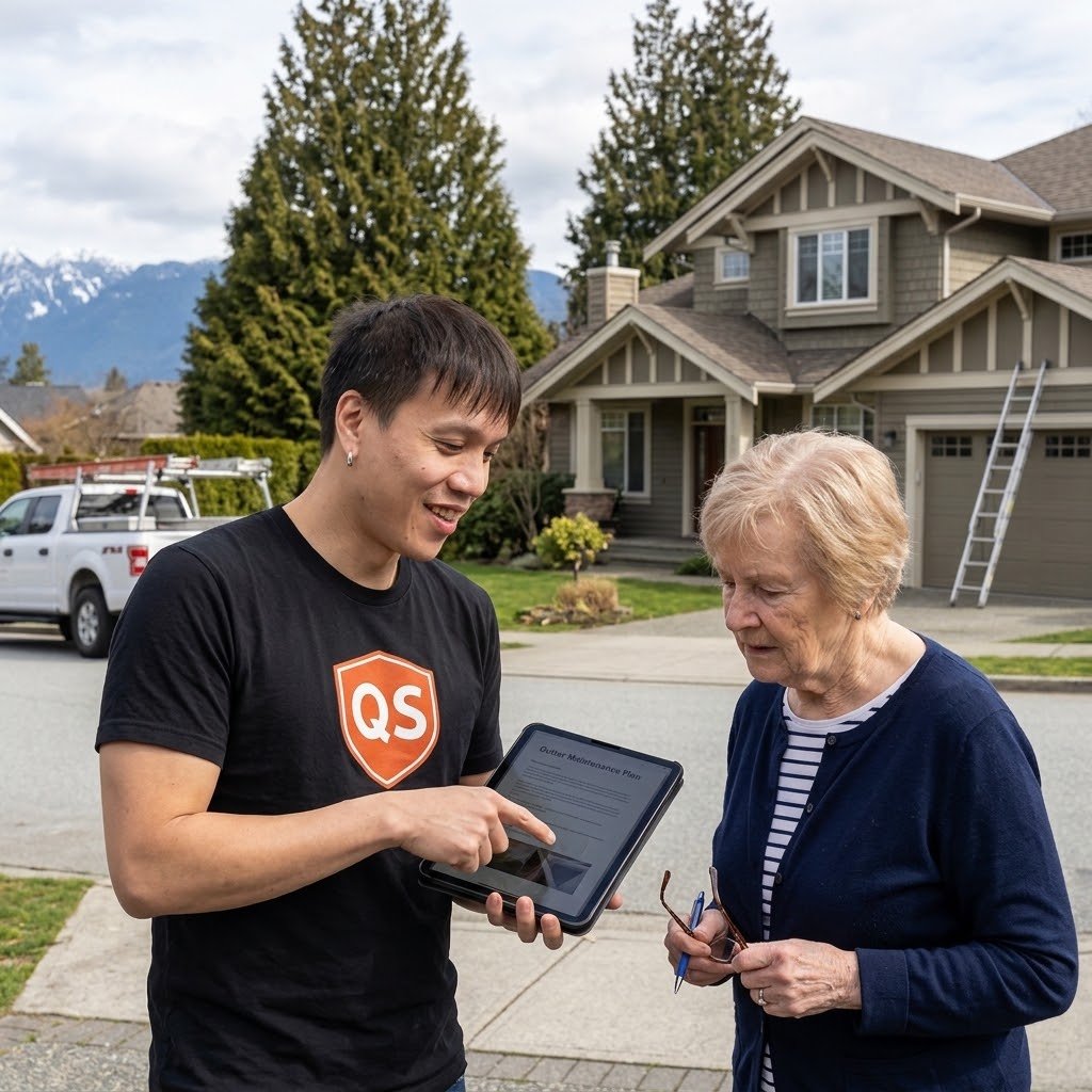 Quick Sidekick planning a gutter maintenance schedule for a Vancouver property