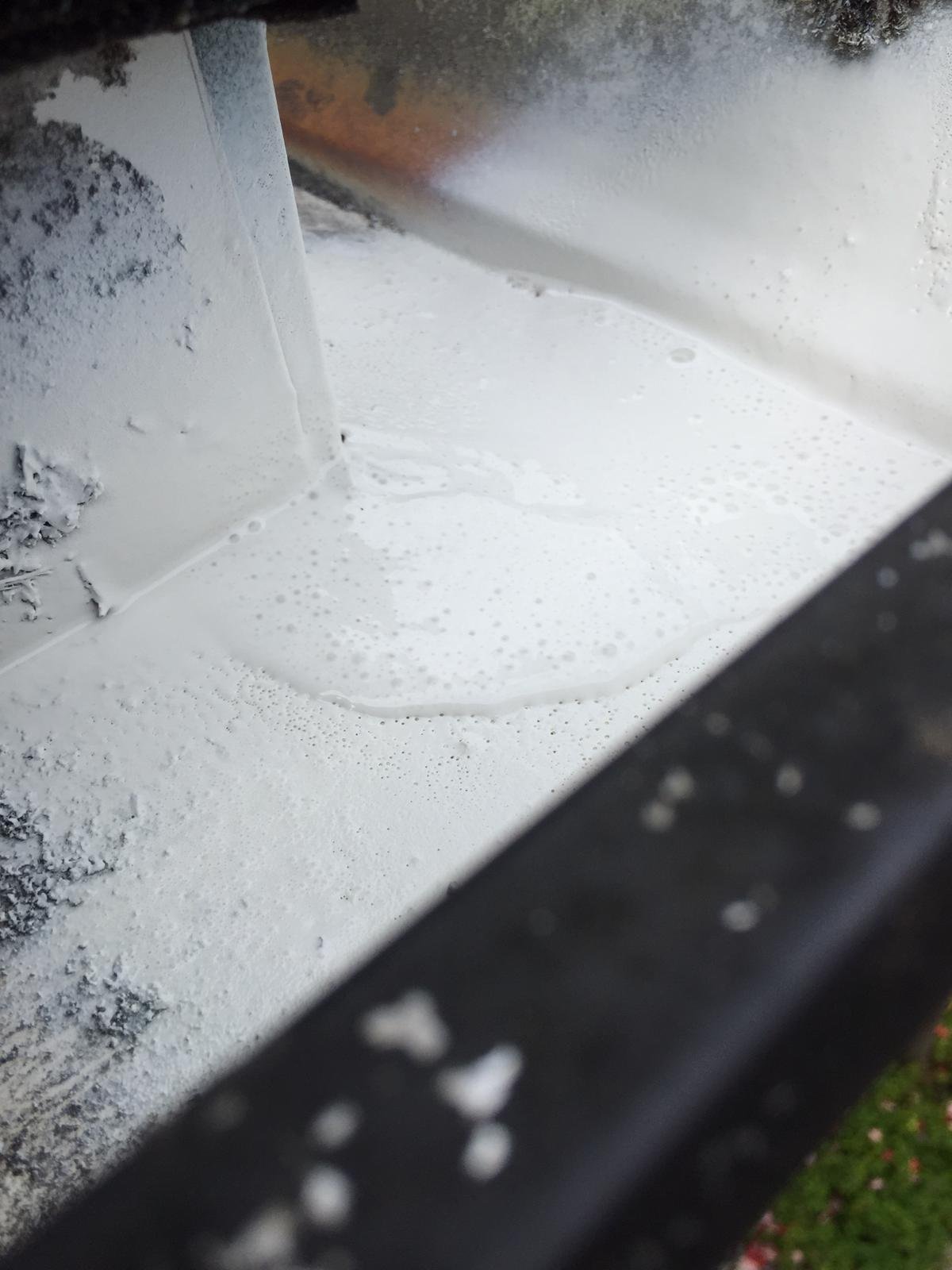 Quick Sidekick gutter corner leak repair in Vancouver
