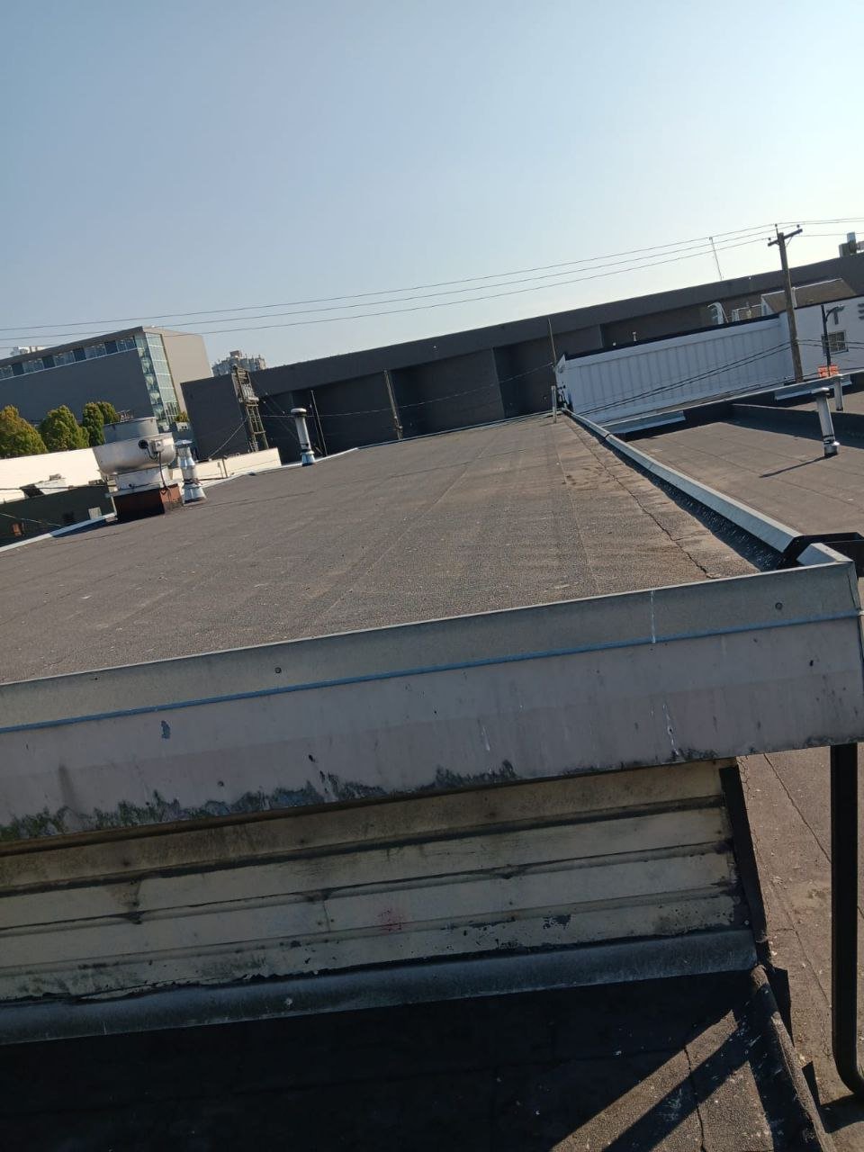 Commercial flat roof cleaning in Vancouver