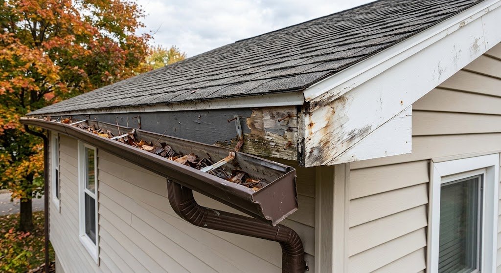 Gutter pulling away from fascia on a Vancouver home