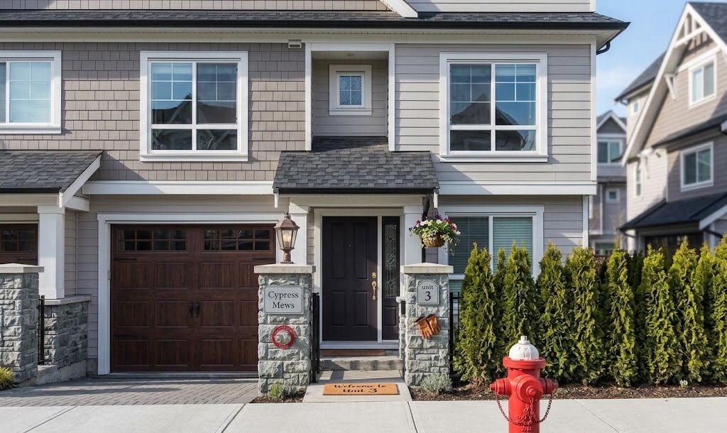Residential gutter cleaning for an individual townhouse owner in Vancouver