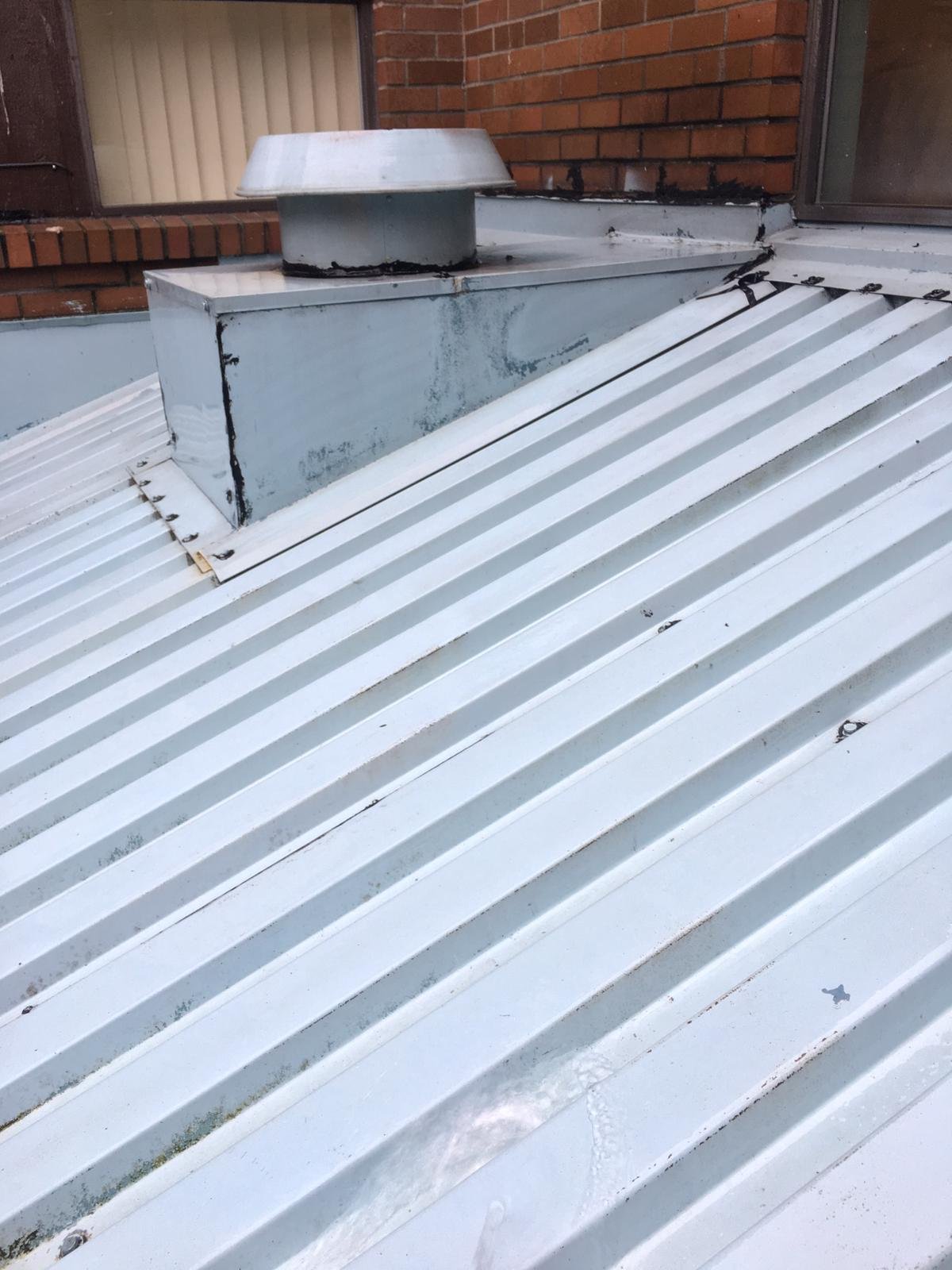 Metal roof after professional cleaning in Vancouver