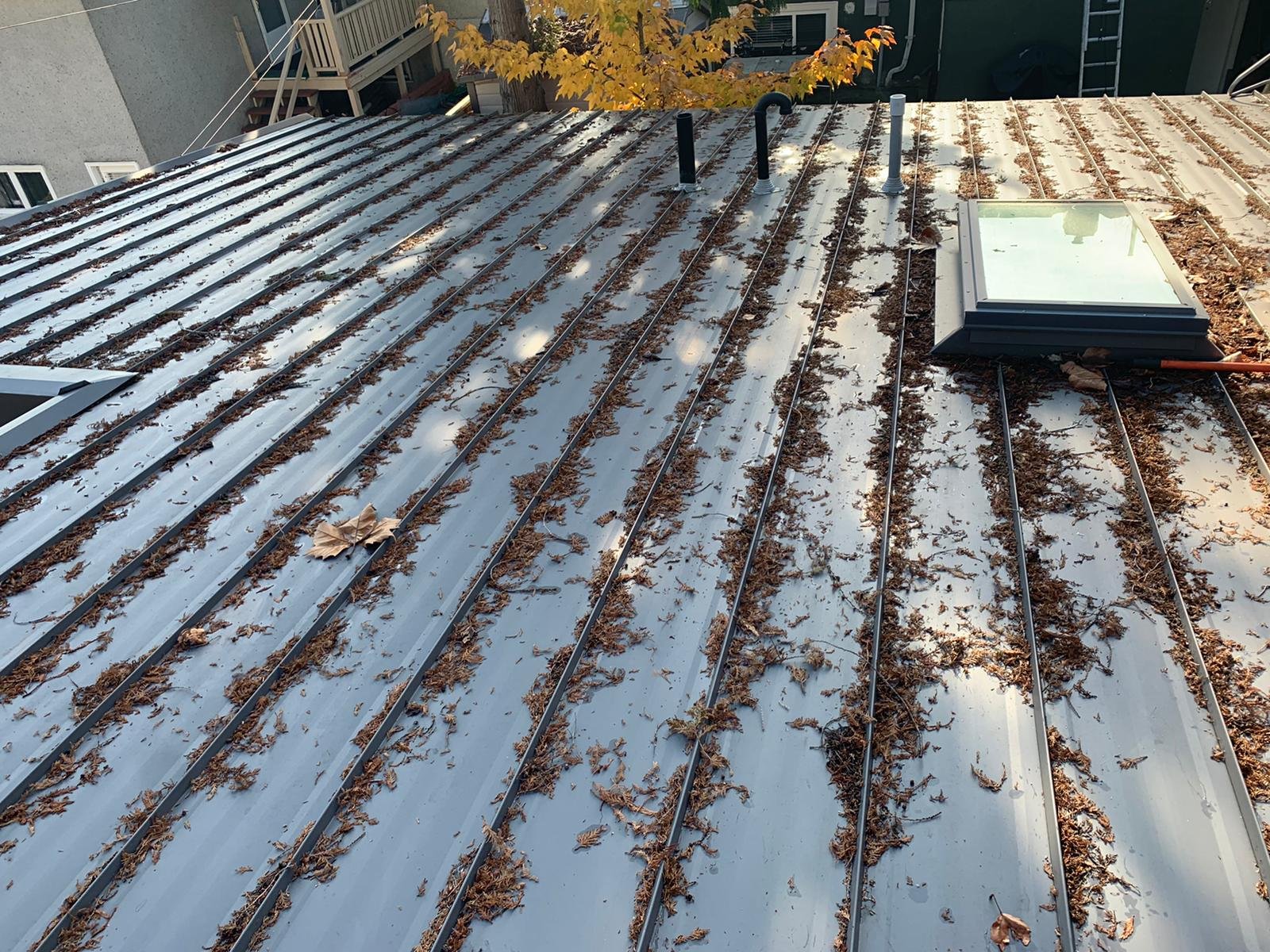 Metal roof on a Vancouver home