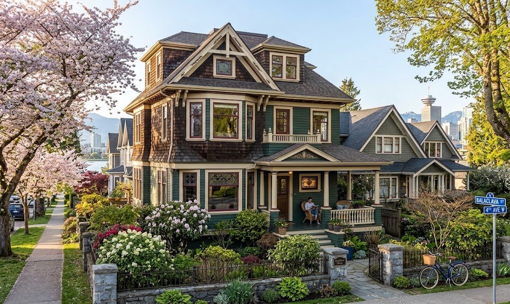 Multi-level residential gutter cleaning in Vancouver