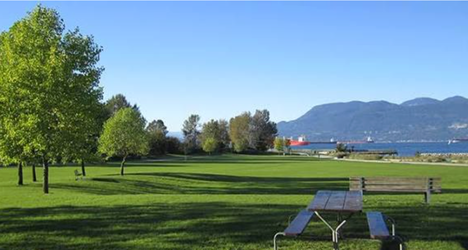 Residential area in West Point Grey Vancouver with mature trees