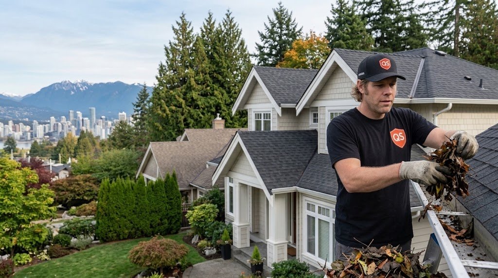 Residential gutter cleaning in Vancouver