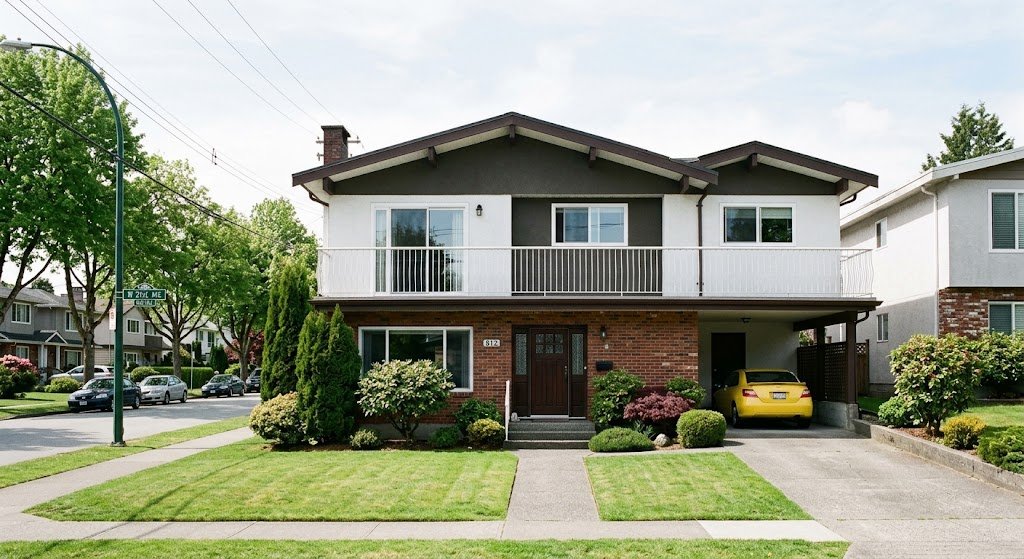 Residential house roof washing service in Vancouver