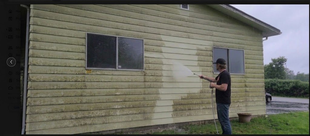 Soft washing house siding in Vancouver BC