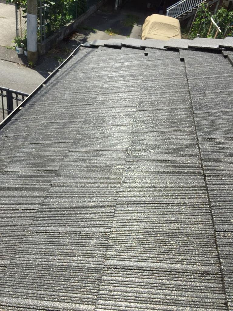 Tile roof after professional roof cleaning