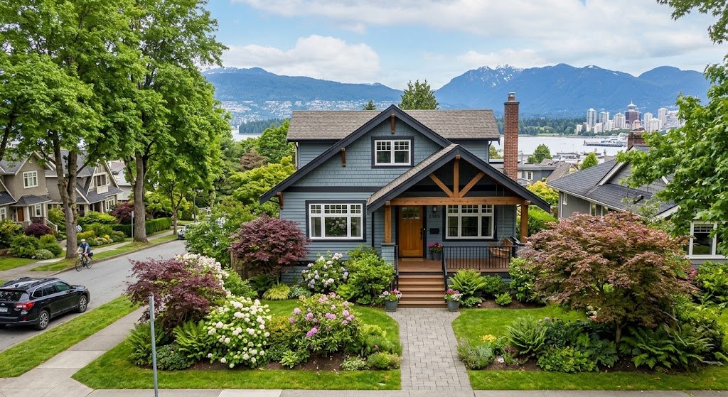 Residential home gutter leak repair in Vancouver