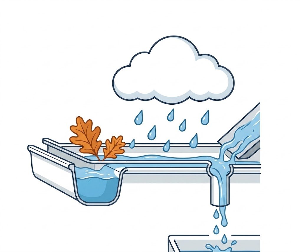 Heavy Vancouver rainfall affecting commercial gutters