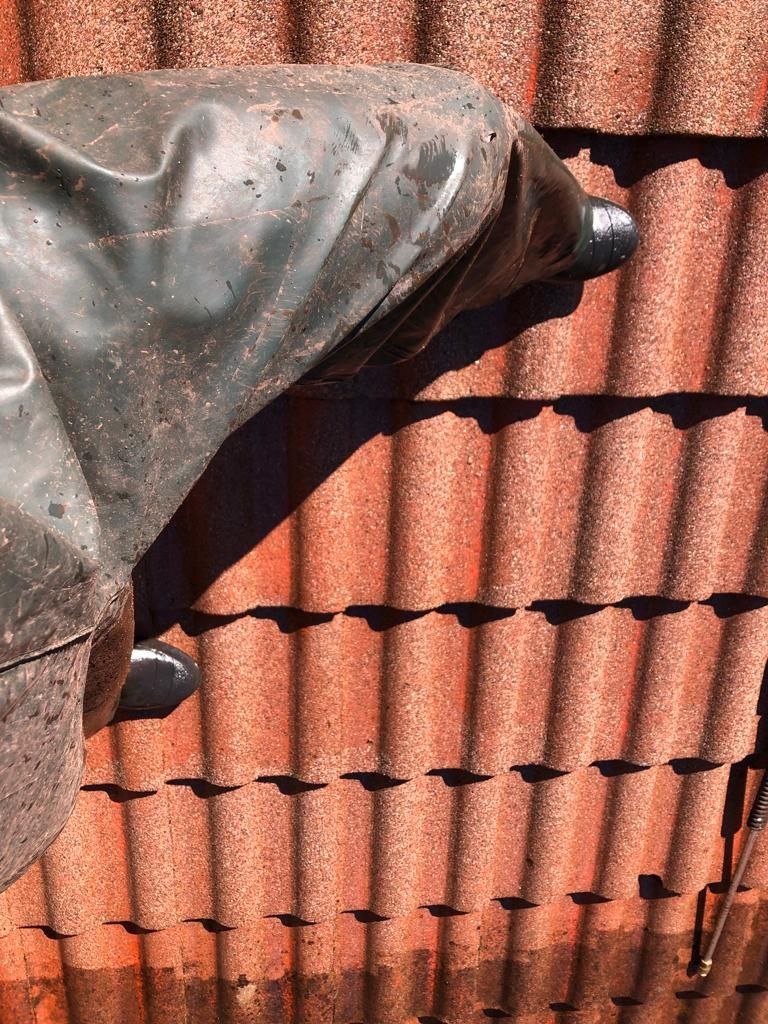 Wavy tile roof on a Vancouver home