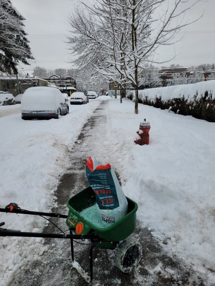 Residential salting and ice management in Vancouver