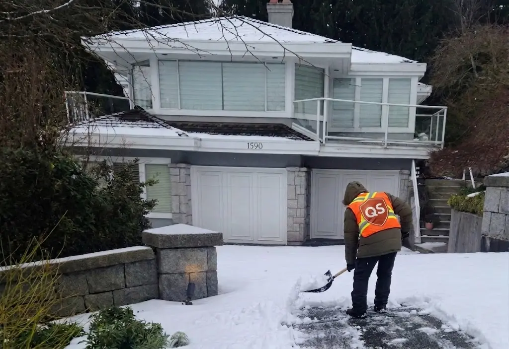 Residential sidewalk snow removal in Vancouver