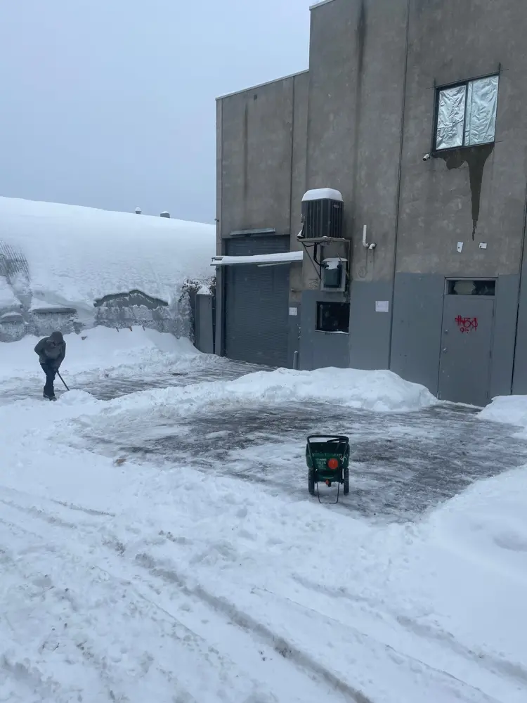 Loading dock salting and de-icing service in Vancouver