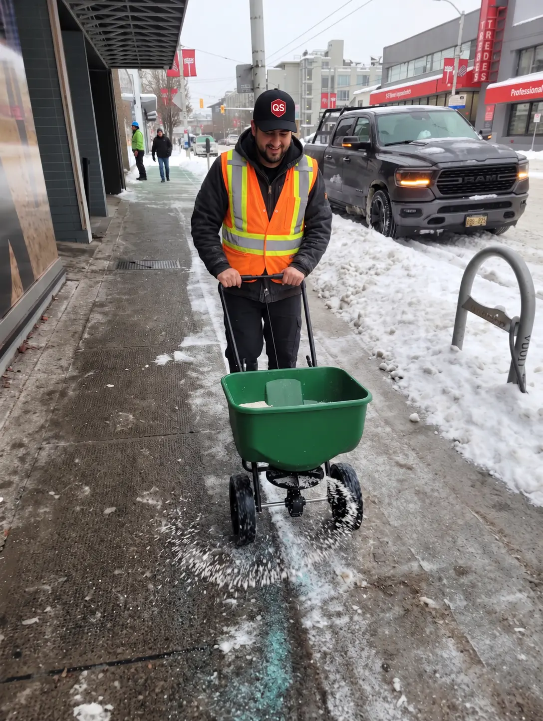 Quick Sidekick commercial salting and ice management service in Vancouver