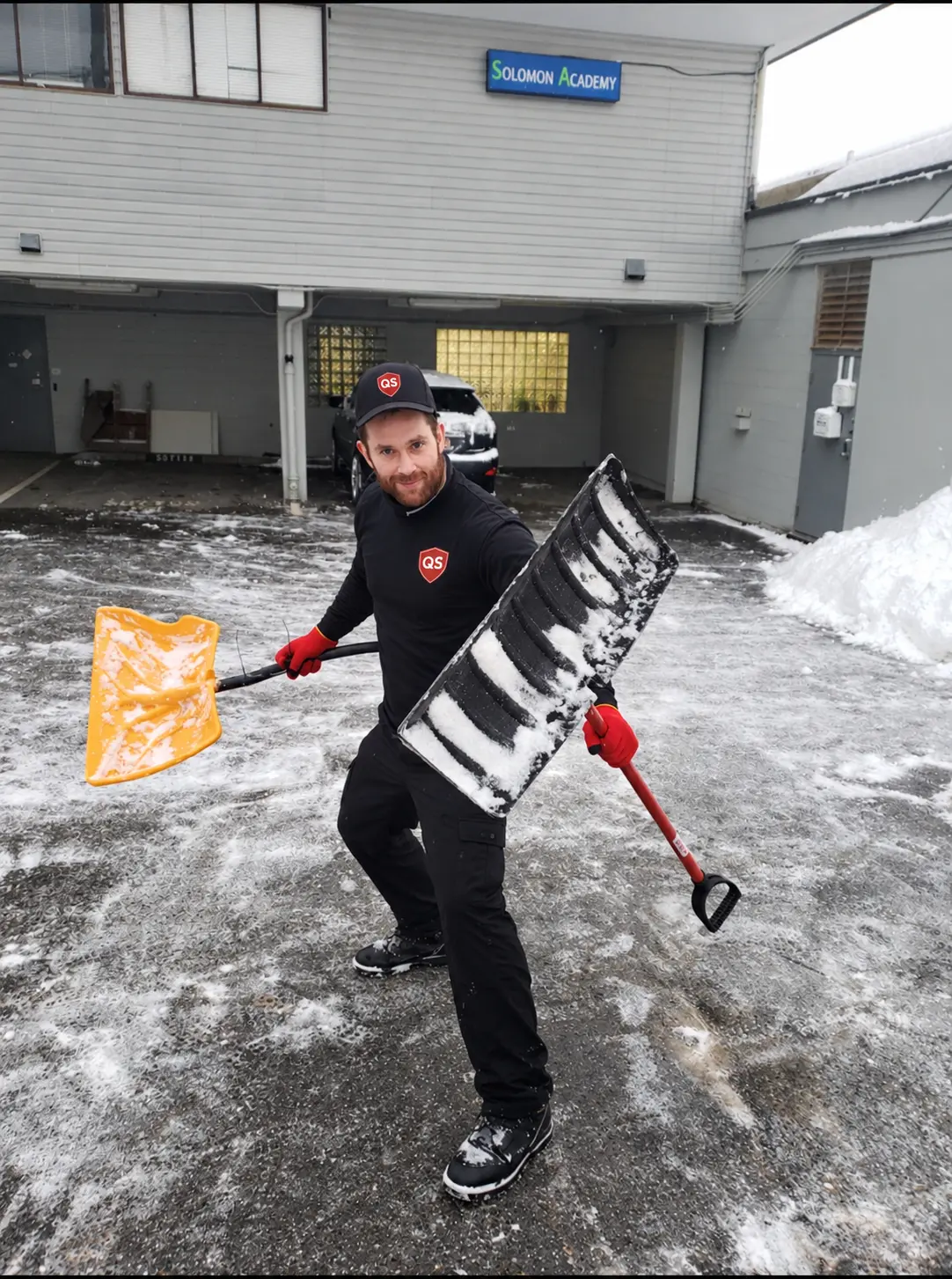 Commercial parking lot snow removal in Vancouver