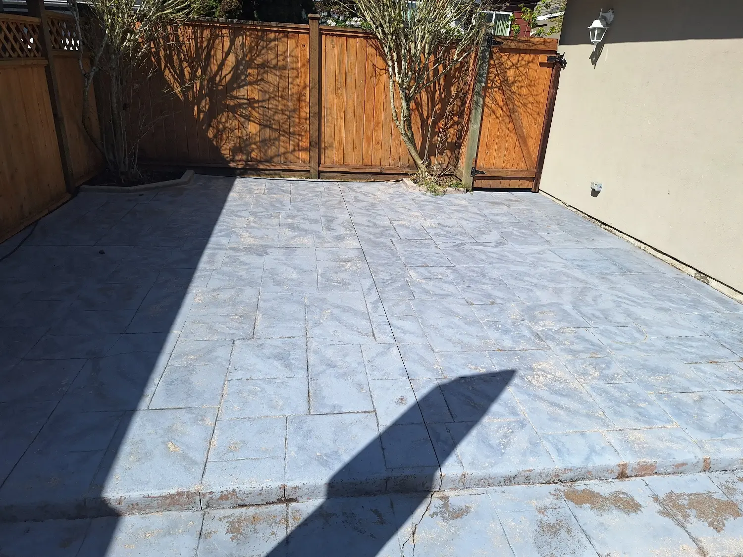 Tile deck cleaning result