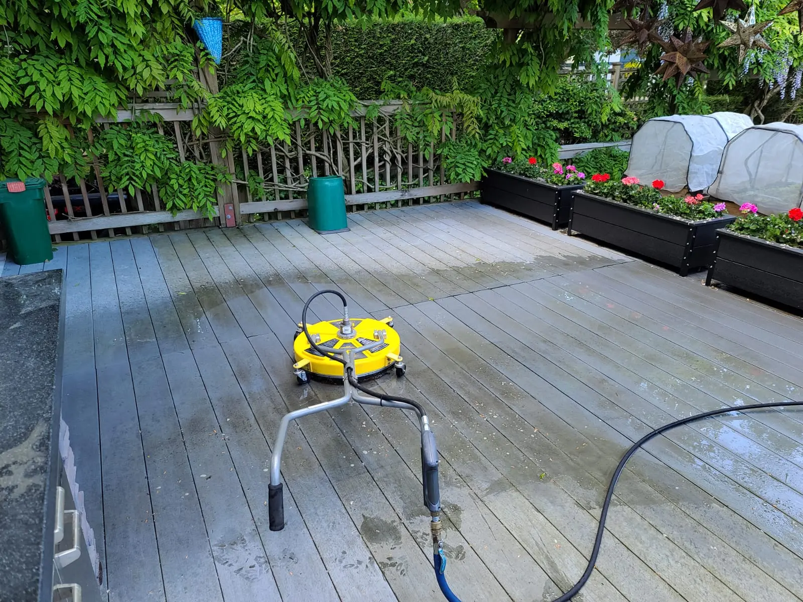 Composite deck cleaning in Vancouver