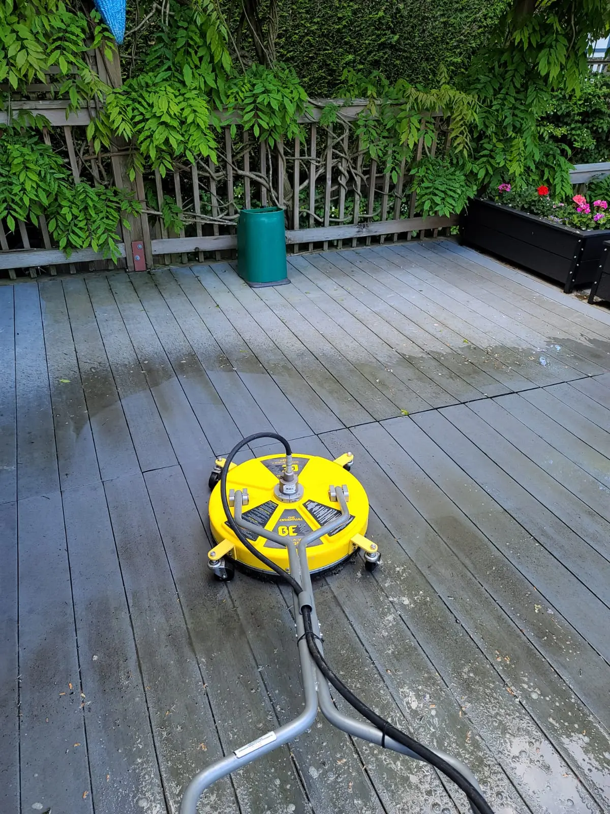 Deck pressure washing and deck cleaning services