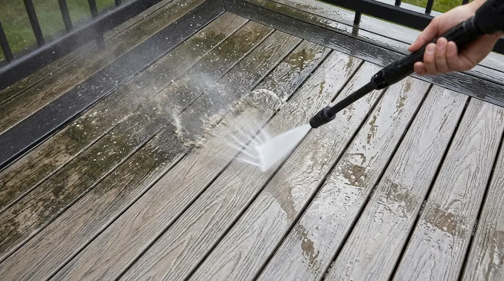 Composite deck cleaning Vancouver