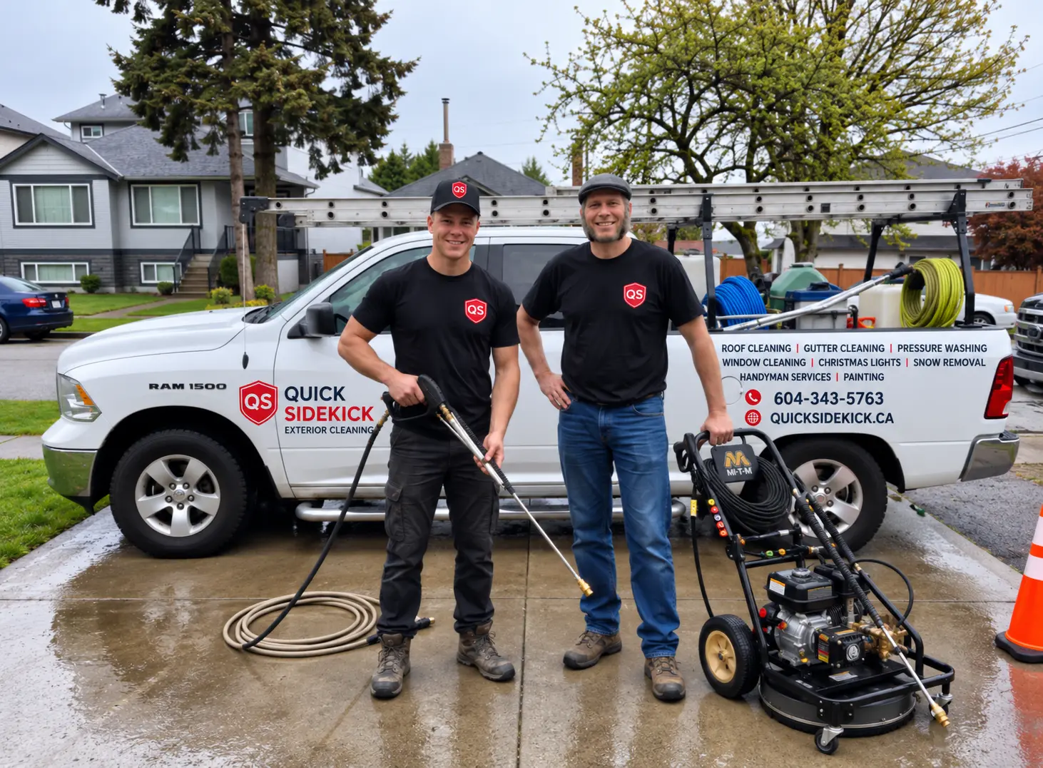 Quick Sidekick Vancouver pressure washing and exterior cleaning team