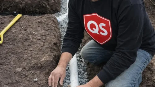 Yard drainage installation Quicksidekick